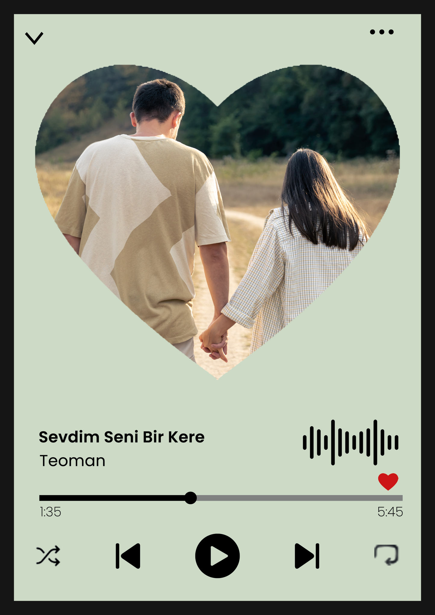 Kişilelştirilebilir Spotify Poster, Çerçeveli Film Posteri